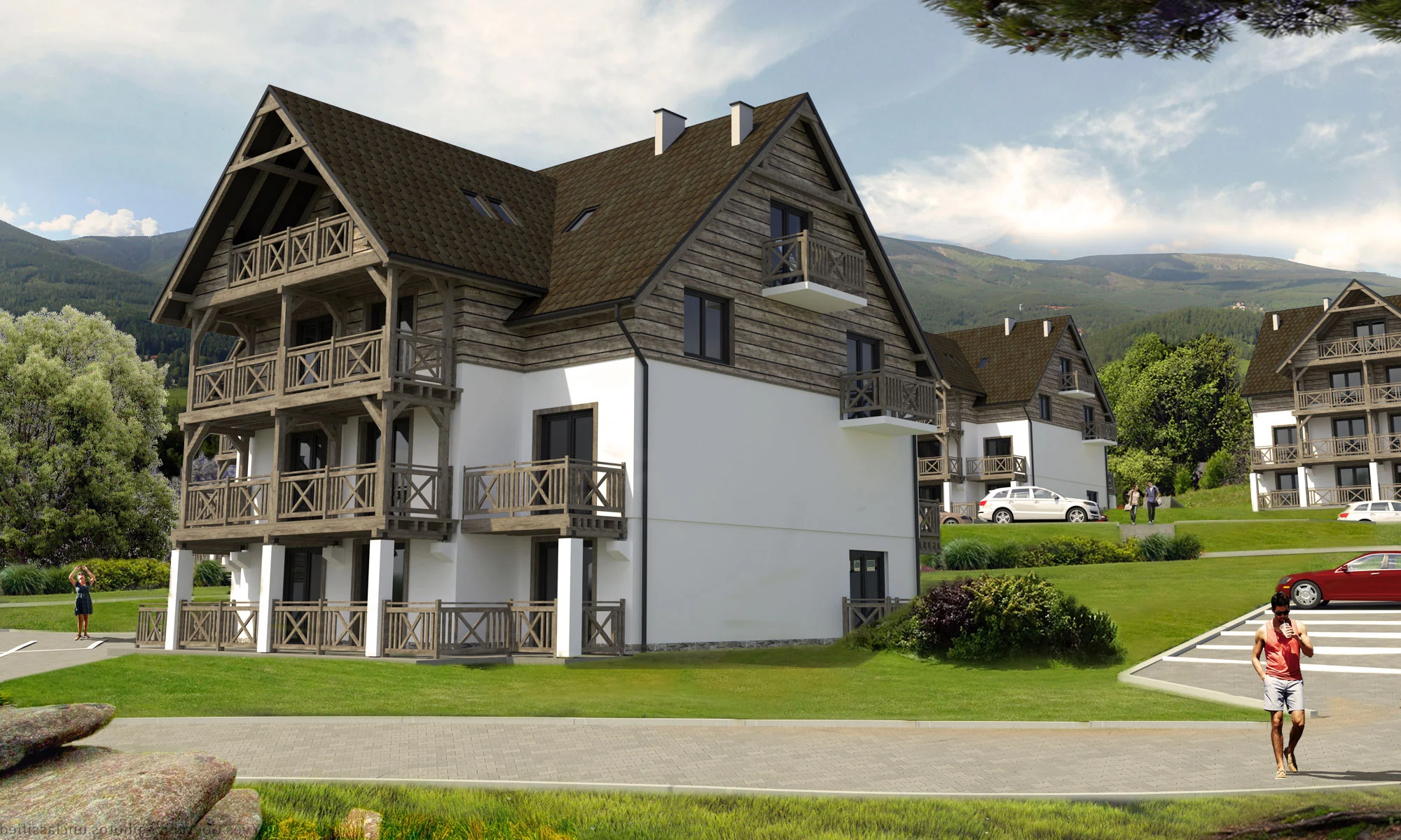 Render pojedynczego budynku